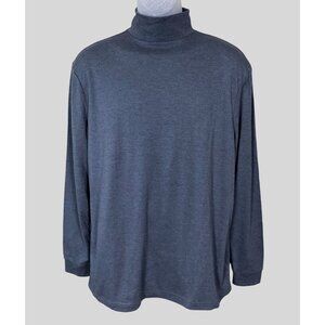 JA John Ashford Long Sleeve Men's Dark Gray Turtleneck Shirt Medium NWT